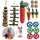 16Pcs Rabbit Chew Toys Set For Small Animal Teeth Care And Exercise Natural Wood