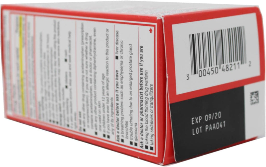 Tylenol PM Extra Strength Nighttime Pain Reliever & Sleep Aid Caplets, 500 mg Acetaminophen & 25 mg Diphenhydramine HCl, Relief for Nighttime Aches & Pains, Non-Habit Forming, 100 ct