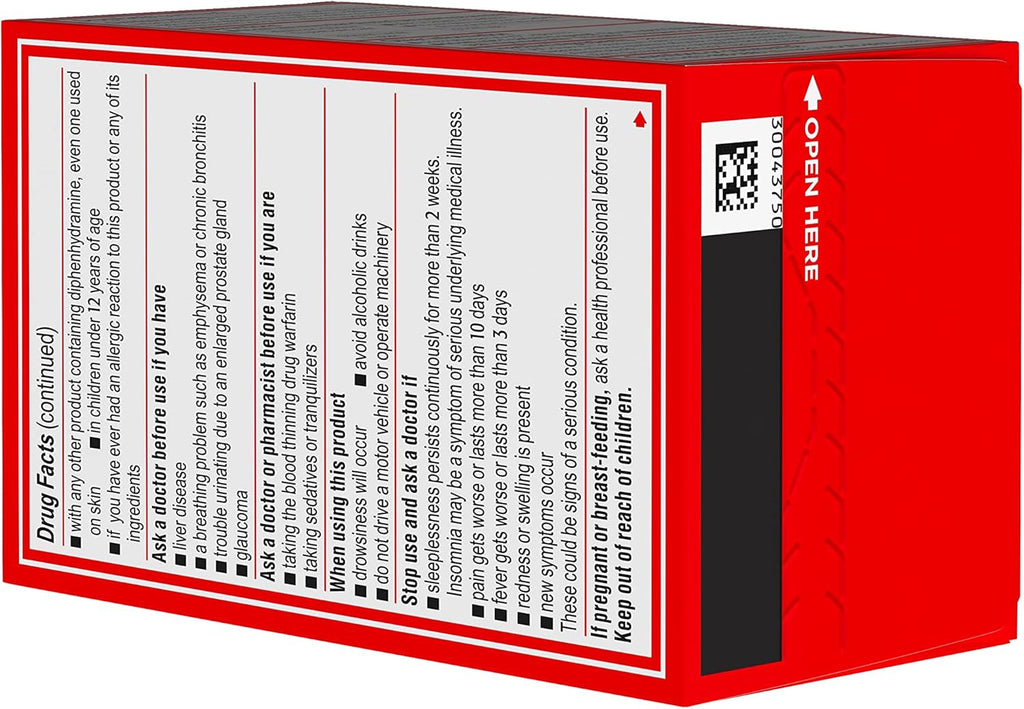 Tylenol PM Extra Strength Nighttime Pain Reliever & Sleep Aid Caplets, 500 mg Acetaminophen & 25 mg Diphenhydramine HCl, Relief for Nighttime Aches & Pains, Non-Habit Forming, 100 ct