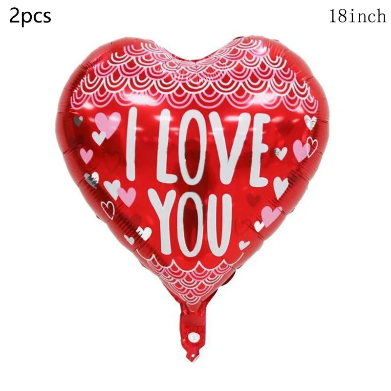 Valentine's Day Decor Giant 40inch Teddy Bear Balloon,Valentine's Day Banner,Love Heart Balloon,Wedding,Bridal Shower Decoration