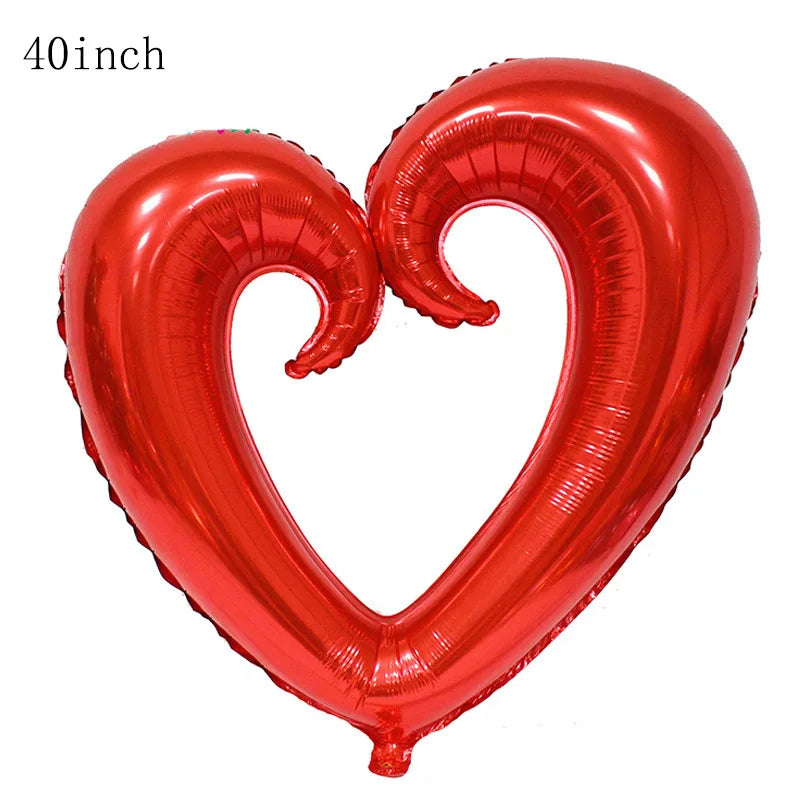 Valentine's Day Decor Giant 40inch Teddy Bear Balloon,Valentine's Day Banner,Love Heart Balloon,Wedding,Bridal Shower Decoration