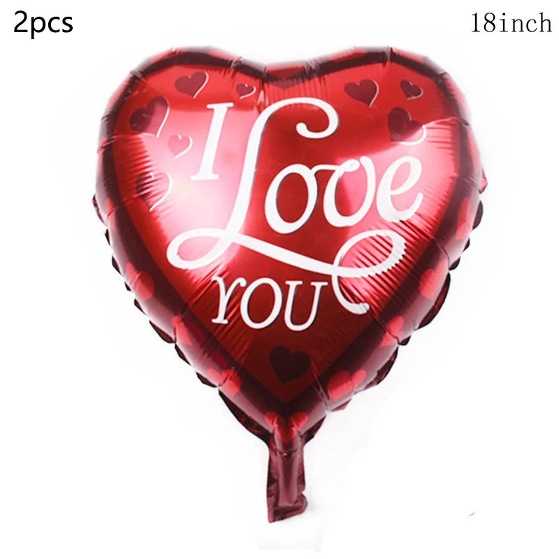Valentine's Day Decor Giant 40inch Teddy Bear Balloon,Valentine's Day Banner,Love Heart Balloon,Wedding,Bridal Shower Decoration