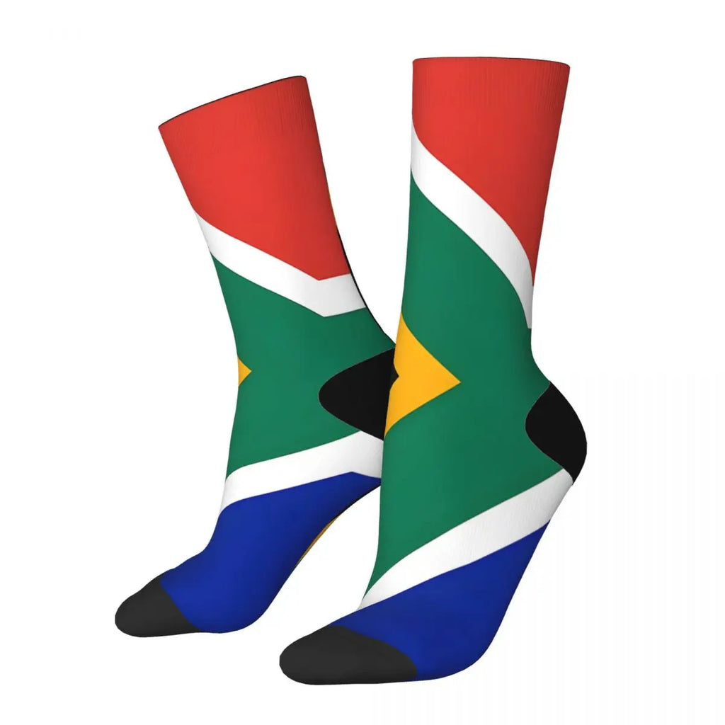 South Africa Flag Socks Male Mens Women Spring Stockings Harajuku