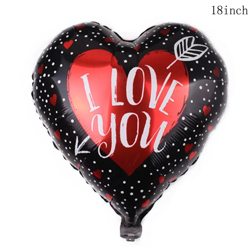 Valentine's Day Decor Giant 40inch Teddy Bear Balloon,Valentine's Day Banner,Love Heart Balloon,Wedding,Bridal Shower Decoration