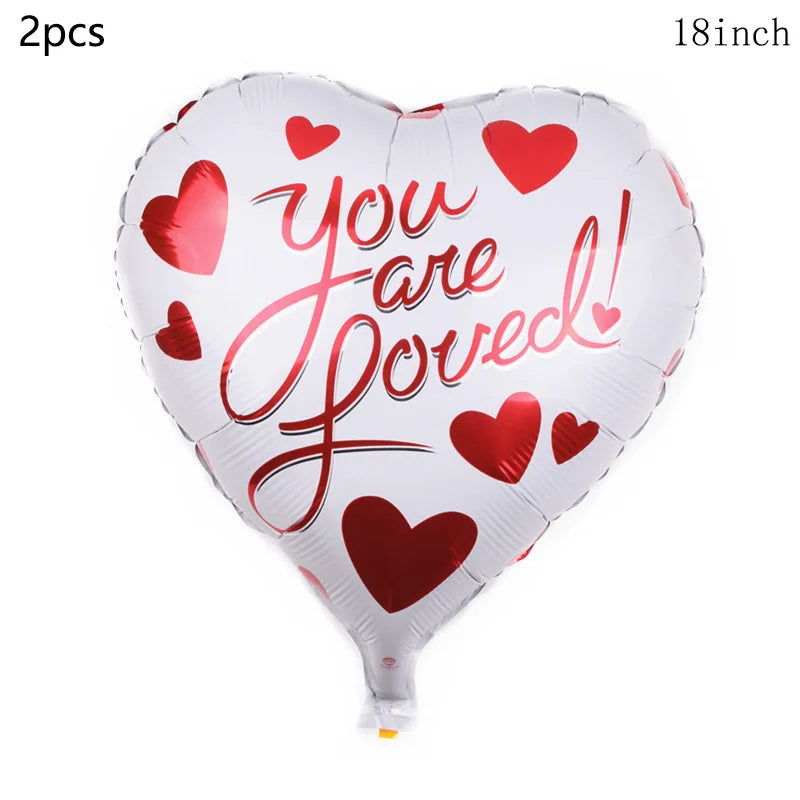 Valentine's Day Decor Giant 40inch Teddy Bear Balloon,Valentine's Day Banner,Love Heart Balloon,Wedding,Bridal Shower Decoration