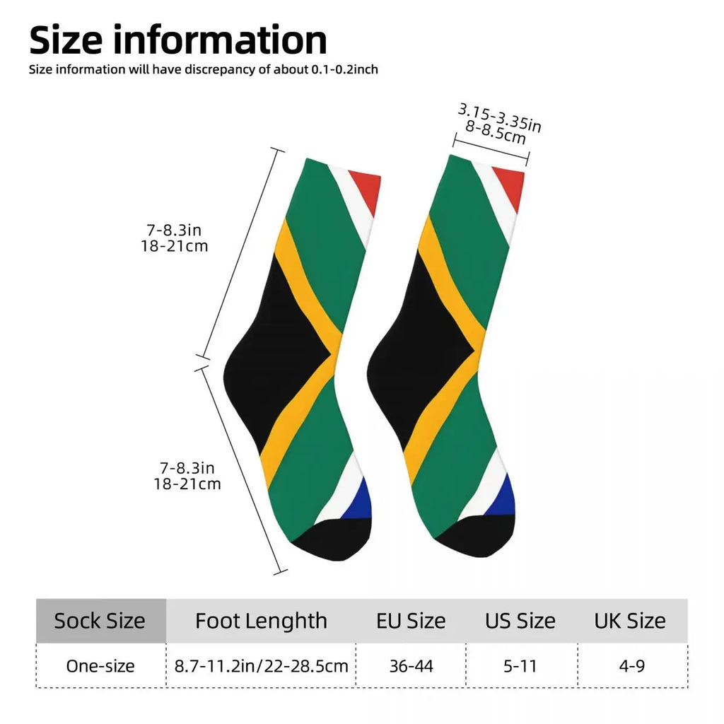 South Africa Flag Socks Male Mens Women Spring Stockings Harajuku