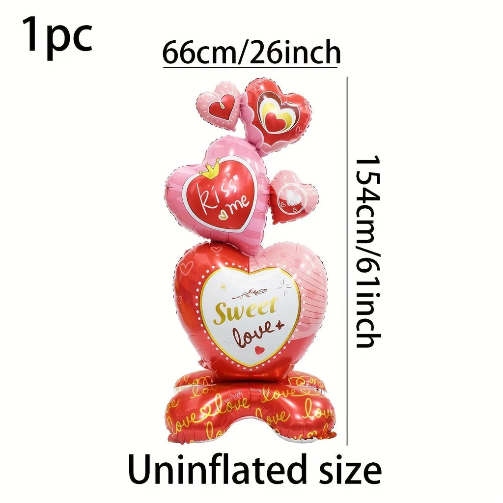 Valentine's Day Decor Giant 40inch Teddy Bear Balloon,Valentine's Day Banner,Love Heart Balloon,Wedding,Bridal Shower Decoration