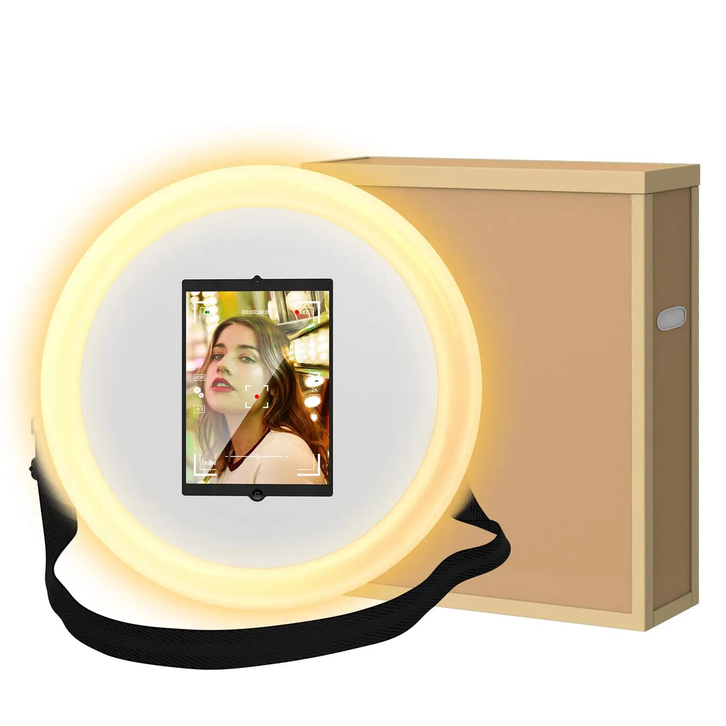 Roaming Photo Booth Compatible with Ipad 10.9in 10.2in Portable Photo Booth Ring Light for Ipad Photobooth Machine with Softwar