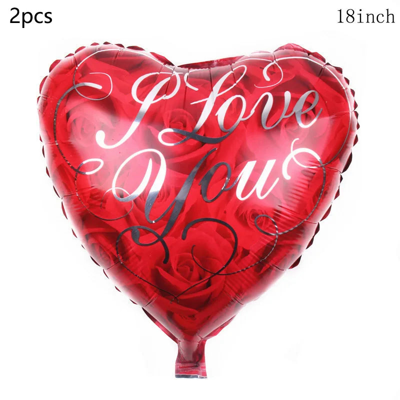 Valentine's Day Decor Giant 40inch Teddy Bear Balloon,Valentine's Day Banner,Love Heart Balloon,Wedding,Bridal Shower Decoration