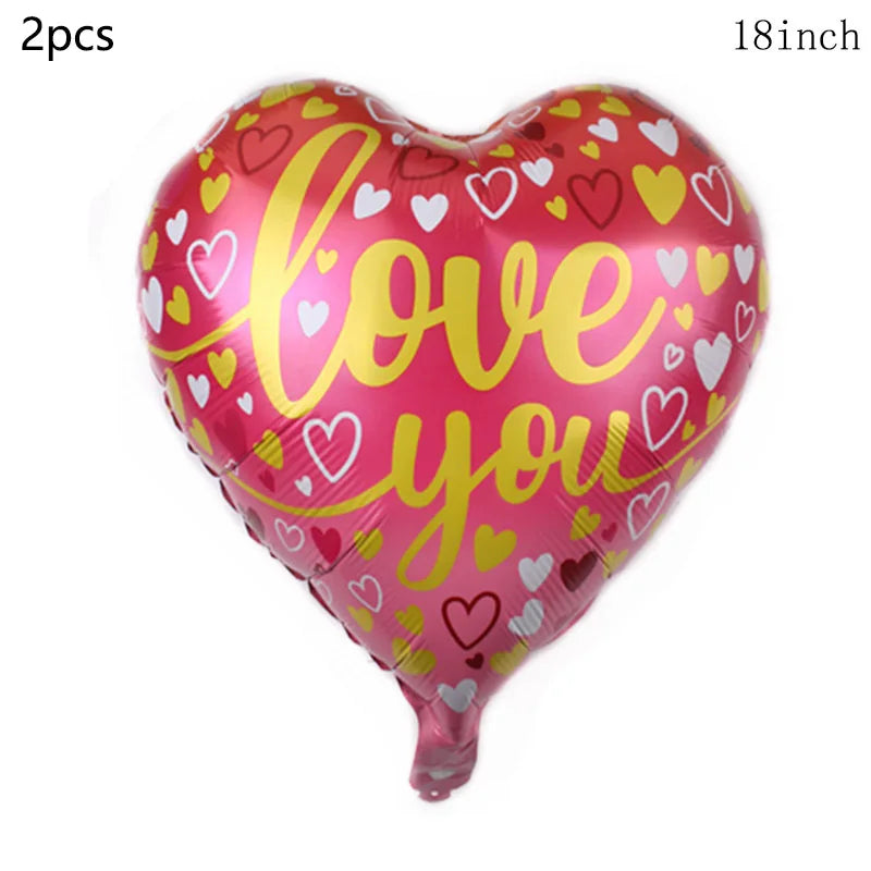 Valentine's Day Decor Giant 40inch Teddy Bear Balloon,Valentine's Day Banner,Love Heart Balloon,Wedding,Bridal Shower Decoration