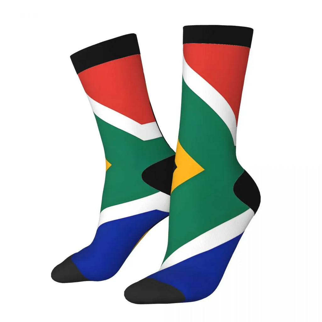 South Africa Flag Socks Male Mens Women Spring Stockings Harajuku