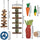 16Pcs Rabbit Chew Toys Set For Small Animal Teeth Care And Exercise Natural Wood