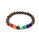 Agate molten rock 8mm energy volcanic stone chakra colorful beads bracelet string - Luxeventshub