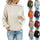Solid Turtleneck Pullover Sweater Winter Fashion Casual Knitted Long-Sleeved Top Women's Clothing