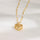 Double-layer Love Necklace With Rhinestones Titanium Steel Pendant Fashion Jewelry Woman Valentines Day Gift - Luxeventshub