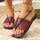 Women's Flip-toe Sandals Flat Roman Beach Shoes - Luxeventshub