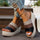 Ankle-strap Sandals Block Platform Wedge Plus Size Slippers - Luxeventshub