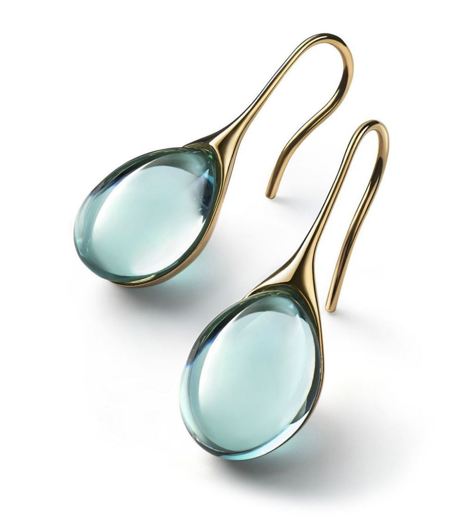 Nine-color Inlaid Cat's Eye Earrings