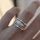 Square Zirconium Four-piece Diamond Ring - Luxeventshub