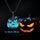 Halloween Ghost Festival Necklace Luminous Pumpkin Pendant Night Glowing Ghost Face Accessory Fashion Jewelry Present