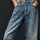 High Stretch Mid-Rise Barrel Jeans Fashion Wide Leg Shape Women Casual Baggy Mid Waist Denim Jeans - Luxeventshub