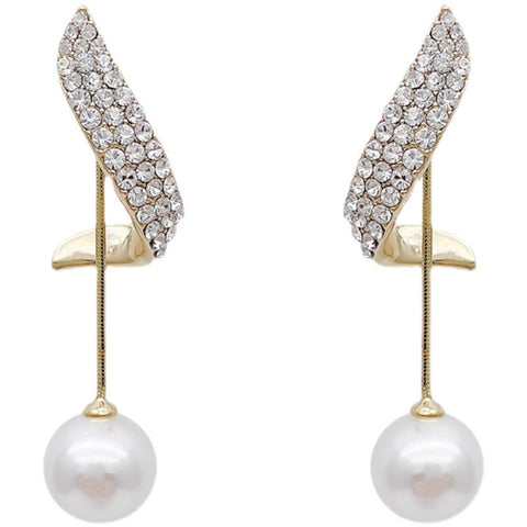 New Trendy High-end Earrings Retro Light Luxury Simple Earrings
