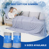 Summer Blanket Thin Lightweight Breathable Soft Double Side Enhanced Cool Blanket