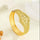 1pcs Fashionable Hollow Leaf Gold Bracelet, Carved Wheat Ear Flower Bracelet