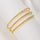 1Pcs Simple And Fashion Gold Bracelet Fried Dough Twists Rope Bracelet For Women