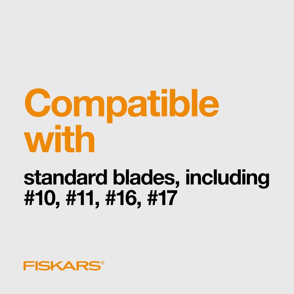 Fiskars SoftGrip Detail Craft Knife - 8" Exacto Knife for Crafting - Multi-Use Exacto Blade Included with Protective Cover