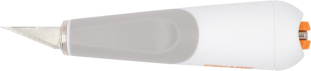 Fiskars SoftGrip Detail Craft Knife - 8" Exacto Knife for Crafting - Multi-Use Exacto Blade Included with Protective Cover