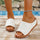 Women's Plus Size Peep Toe Wedge Platform Slippers - Luxeventshub