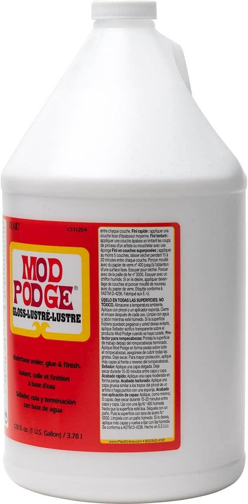 Mod Podge Gloss Sealer, Glue & Finish: All-in-One Craft Solution- Quick Dry, Easy Clean, for Wood, Paper, Fabric & More. Non-Toxic - Craft with Confidence, Made in USA, 16 oz., Pack of 1