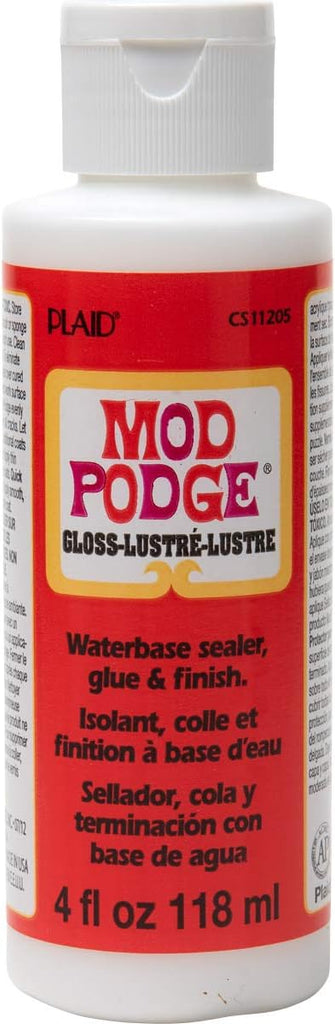 Mod Podge Gloss Sealer, Glue & Finish: All-in-One Craft Solution- Quick Dry, Easy Clean, for Wood, Paper, Fabric & More. Non-Toxic - Craft with Confidence, Made in USA, 16 oz., Pack of 1