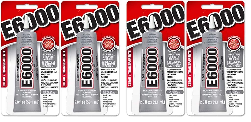 E6000 237032 Craft Adhesive, 2 fl oz Clear, 2 Pack