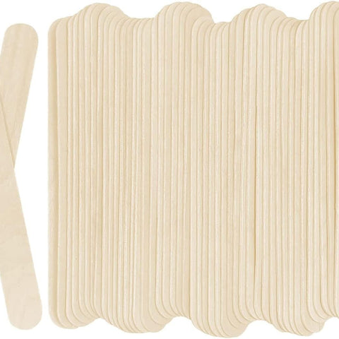 100Pcs Jumbo Wooden Craft Sticks Popsicle Stick 6” Long x 3/4”Wide Treat Ice Pop for DIY Crafts，Home Art Projects, Classroom Supplies