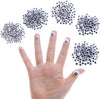 DECORA 500 Pieces 6mm -12mm Black Wiggle Googly Eyes with Self-Adhesive Backs for DIY Crafts Doll Making Sewing Supplies