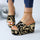 Round Toe Wedge Printed Slippers - Luxeventshub