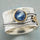 Aquamarine Ring  Water Drop Two-tone Alloy - Luxeventshub