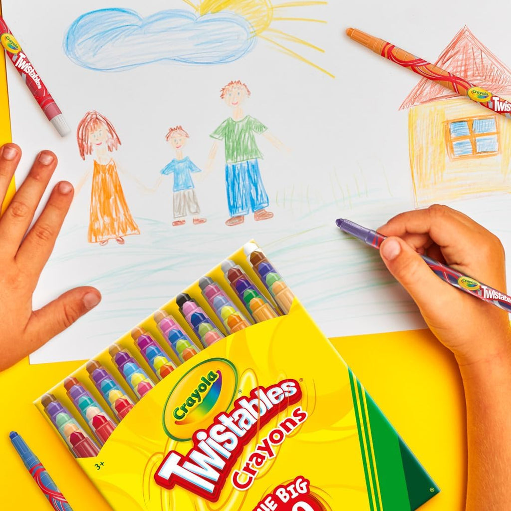 Crayola Mini Twistables Crayons (50ct), Crayons for Kids, Arts & Crafts Supplies, Toddler Crayons for Coloring Books, Gifts for Kids