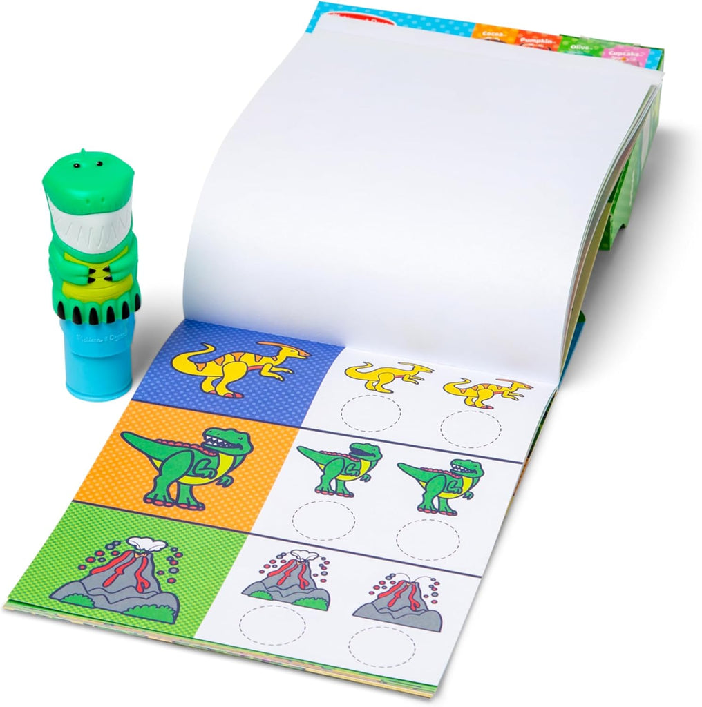 Melissa & Doug Sticker WOW!™ 24-Page Activity Pad and Sticker Stamper, 300 Stickers, Arts and Crafts Fidget Toy Collectible Character – Unicorn - FSC Certified