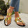 Round-toe Sandles Toe Covering Comfortable Flat Sandals - Luxeventshub