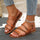 Women's Retro Buckle Beach Slippers - Luxeventshub