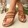 Summer Clip-toe Woven Sandals INS Fashion Beach Flat Slides Slippers Outdoor Roman Shoes For Women