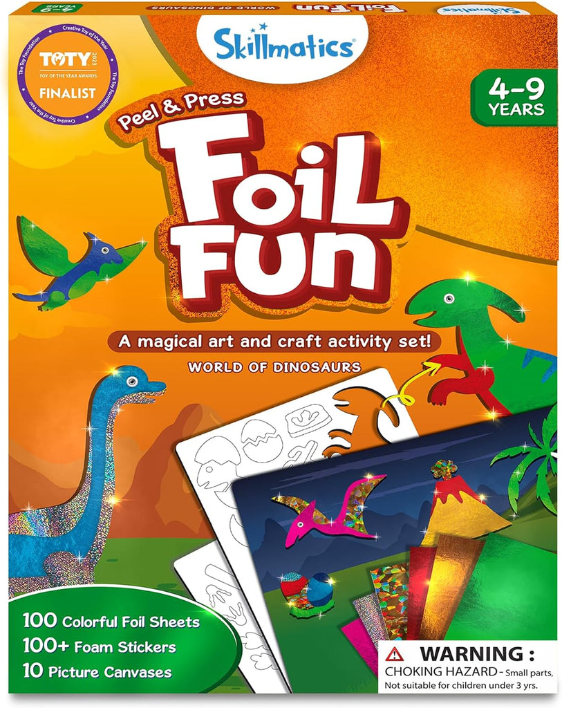 Skillmatics Art & Craft Activity - Foil Fun Unicorns & Princesses, No Mess Art for Kids, Craft Kits & Supplies, DIY Creative Activity, Gifts for Girls & Boys Ages 4, 5, 6, 7, 8, 9, Travel Toys