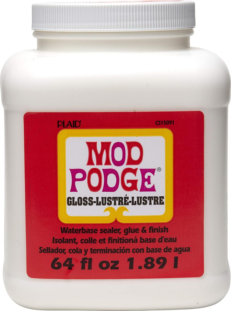 Mod Podge Gloss Sealer, Glue & Finish: All-in-One Craft Solution- Quick Dry, Easy Clean, for Wood, Paper, Fabric & More. Non-Toxic - Craft with Confidence, Made in USA, 16 oz., Pack of 1