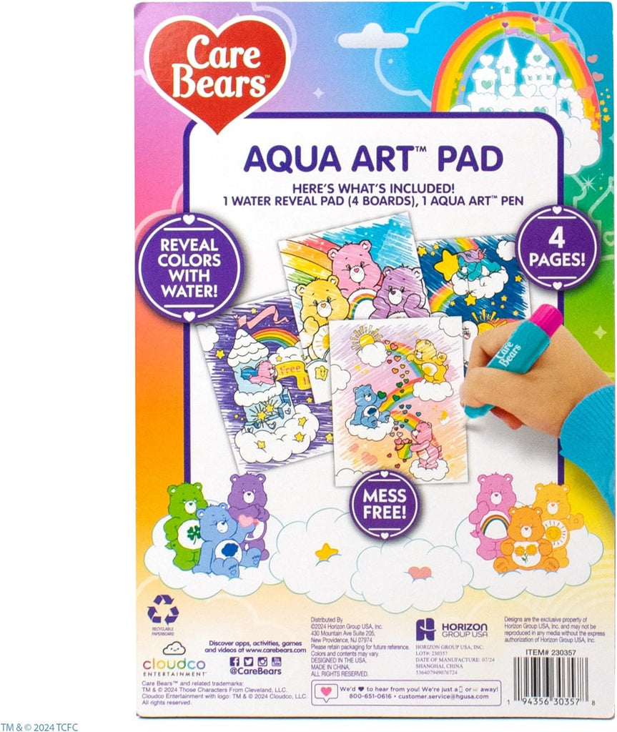 Horizon Group USA Bluey Aqua Art - Reusable Water Reveal Activity Pages With Water Pen for No-Mess Drawing and Coloring