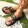Summer Clip-toe Woven Sandals INS Fashion Beach Flat Slides Slippers Outdoor Roman Shoes For Women