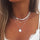 Women's Fashion Personalized Simple Multi-layer Lotus Pendant Necklace - Luxeventshub