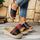 Ankle-strap Sandals Block Platform Wedge Plus Size Slippers - Luxeventshub